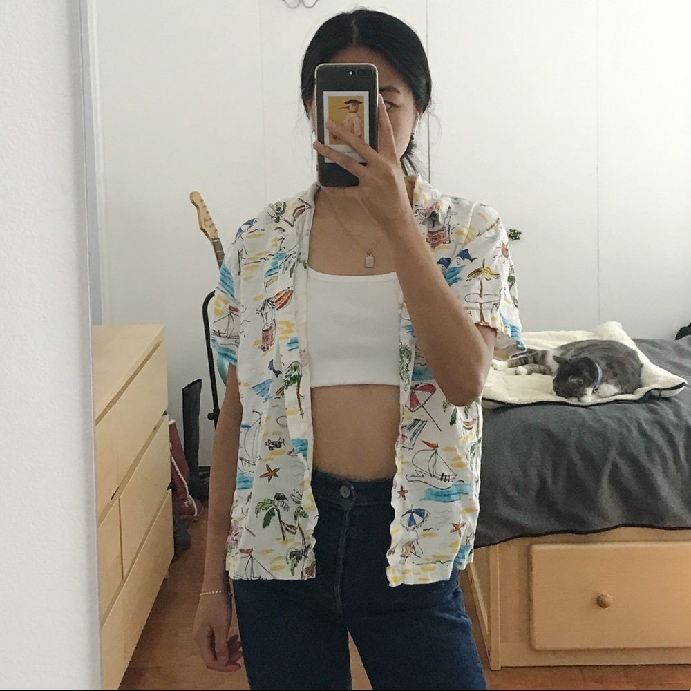 Beachy Button Down Shirt